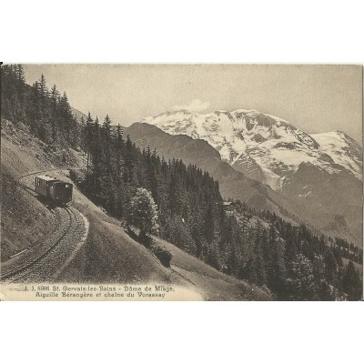 CPA: ST-GERVAIS LES BAINS.DOME DE MIAGE, AIGUILLE BERANGERE. vers 1920.