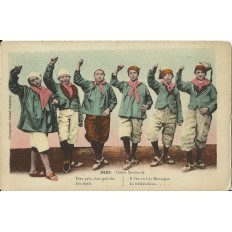 CPA: UNE DANSE SAVOYARDE, Années 1900.