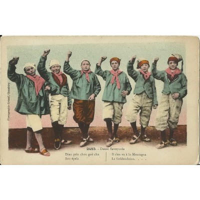 CPA: UNE DANSE SAVOYARDE, Années 1900.