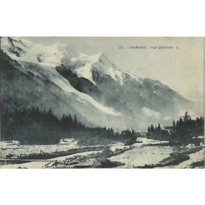 CPA: VUE GENERALE de CHAMONIX, vers 1910.