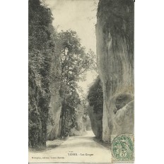 CPA: YENNE. LES GORGES.. Années 1900.