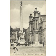 CPA: AIX-EN-PROVENCE, L'EGLISE DE LA MADELEINE , vers 1900.