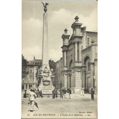 CPA: AIX-EN-PROVENCE, L'EGLISE DE LA MADELEINE , vers 1900.