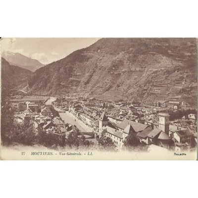 CPA: MOUTIERS, VUE GENERALE. Années 1910.