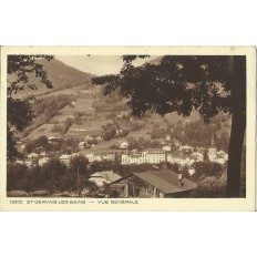 CPA: SAINT-GERVAIS-LES-BAINS, VUE GENERALE. Années 1930.