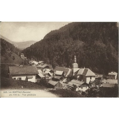 CPA: LA GIETTAZ. VUE GENERALE. Années 1910.