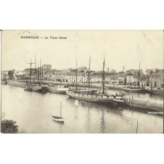 CPA: MARSEILLE, LE VIEUX CANAL, ANNEES 1910