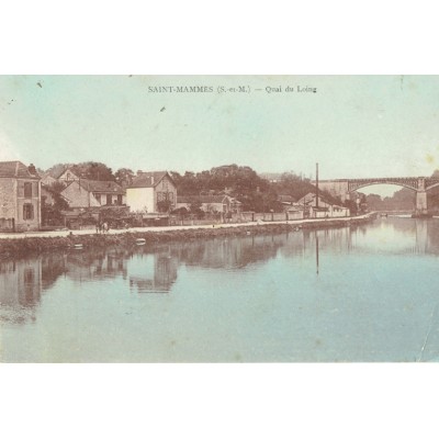 CPA - SAINT MAMMES - Quai Du Loing - Années 1920