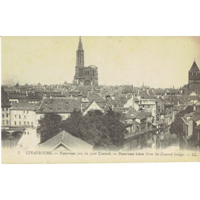 CPA - STRASBOURG - Panorama Pris Du Pont Couvert - Années 1910