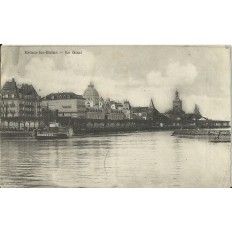 CPA: EVIAN-LES-BAINS. LE QUAI. Années 1910.