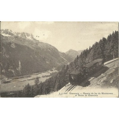 CPA: CHEMIN DE FER DU MONTENVERS ET VALLEE DE CHAMONIX. vers 1910.