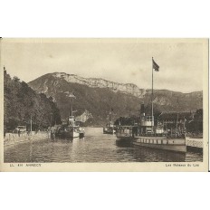 CPA: ANNECY. LES BATEAUX DU LAC. Années 1930 .