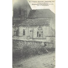 CPA - MONTCEAUX LES PROVINS - L'Eglise Après Le Bombardement - Années 1910