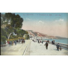 CPA: MENTON. LA PROMENADE DU MIDI. Années 1930