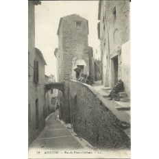 CPA: MENTON, RUE DU VIEUX-CHATEAU, Années 1900