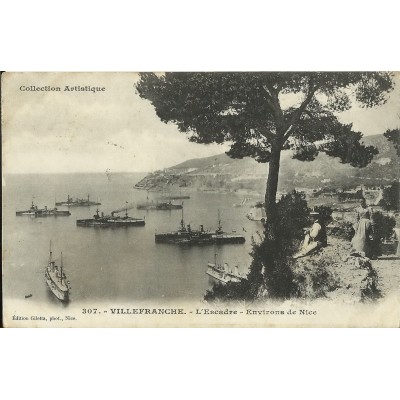 CPA: VILLEFRANCHE. L'Escadre., Années 1900