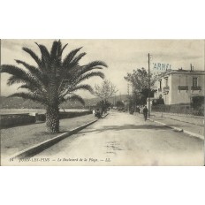 CPA: JUAN-LES-PINS. Le Boulevard de la Plage, Années 1910