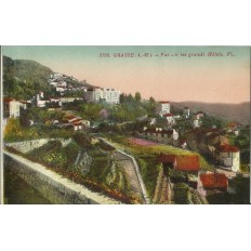 CPA: GRASSE, Vue sur les Grands Hotels, Années 1930