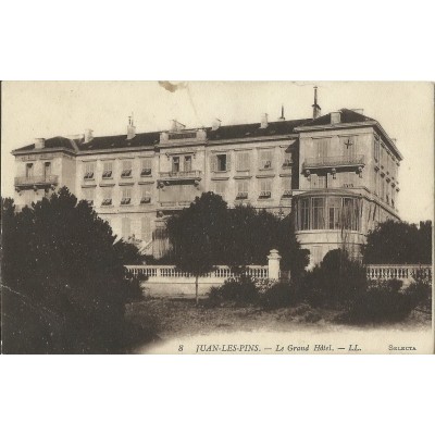 CPA: JUAN-LES-PINS, Le Grand Hotel. Années 1910.