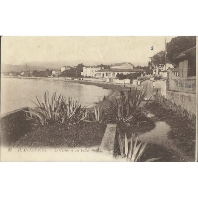 CPA: JUAN-LES-PINS. Le Casino et les Villas, Années 1910