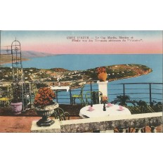 CPA: COTE D'AZUR, Le Cap Martin, MENTON vus du Vistaéro, Années 1930.