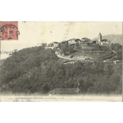 CPA: Environs de MENTON, CASTELLAR. Années 1900