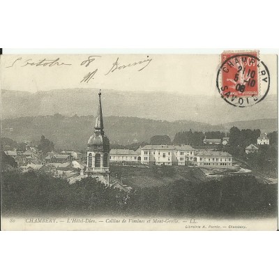 CPA: CHAMBERY. L'HOTEL-DIEU. Années 1900.