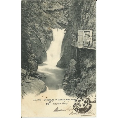 CPA: GORGES DE LA DIOSAZ près SERVOZ. Années 1900.