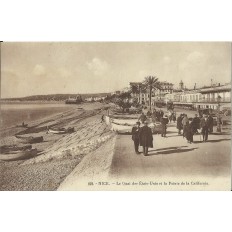 CPA - NICE, LE QUAI DES ETATS-UNIS et LA POINTE DE LA CALIFORNIE, Années 1900.