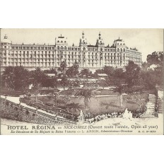 CPA - NICE, HOTEL REGINA (PUBLICITE)., Années 1900.