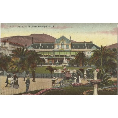 CPA - NICE, LE LE CASINO MUNICIPAL (COULEURS), vers 1900.