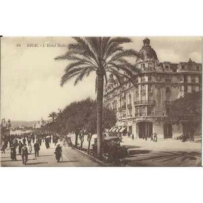 CPA - NICE, L'HOTEL RUHL. vers 1910.