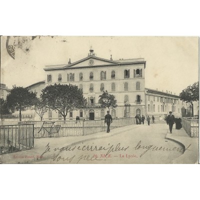 CPA - NICE, Le Lycée, années 1900.