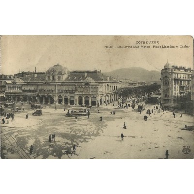 CPA - NICE, Boulevard Mac-Mahon en 1910.