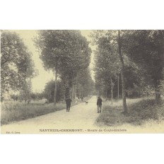 CPA - NANTEUIL CHERMONT - Route De Coulommiers - Années 1900