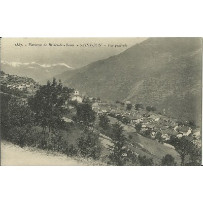 CPA: BRIDES-LES-BAINS. SAINT-BON.Vue Générale. Années 1900.