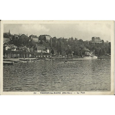 CPA: THONON-LES-BAINS. LE PORT. Années 1910.