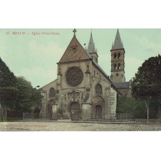 CPA - MELUN - Eglise Notre Dame - Années 1920