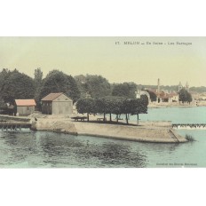 CPA - MELUN - En Seine - Les Barrages - Années 1910