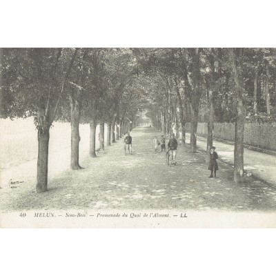 CPA - MELUN - Promenade Du Quai De L'Almont - Années 1900