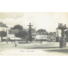 CPA - MELUN - Place St Jean - Années 1900