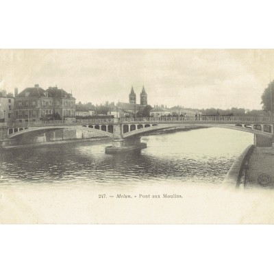 CPA - MELUN - Pont Aux Moulins - Années 1900