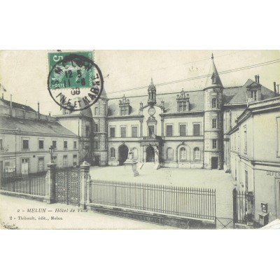 CPA - MELUN - L'Hôtel De Ville - Années 1900