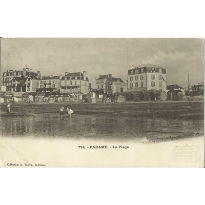 CPA: PARAME. La Plage, vers 1900