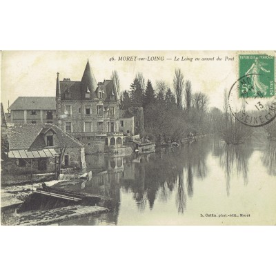 CPA - MORET SUR LOING - Le Loing En Amont Du Pont - Années 1910