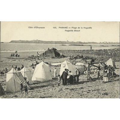 CPA: PARAME. LA PLAGE DE LA HOGUETTE, Années 1900.