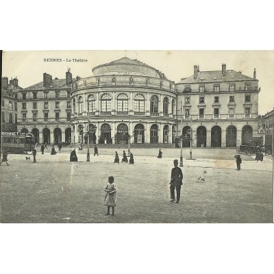 CPA: RENNES, LE THEATRE, Années 1900