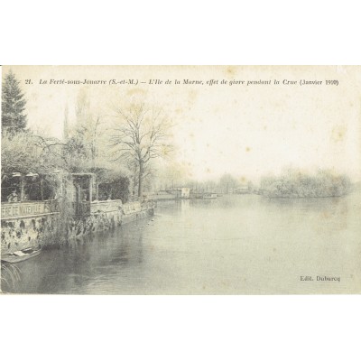 CPA - LA FERTE SOUS JOUARRE - L'Ile De La Marne, Effet De Givre Pendant La Crue - Années 1910