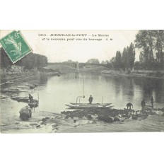 CPA - JOINVILLE LE PONT- La Marne & Le Nouveau Pont Vus Du Barrage - Années 1910