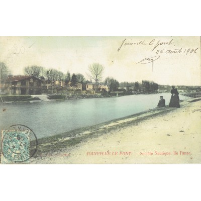 CPA - JOINVILLE LE PONT- Société Nautique, Ile Fanac - Années 1900